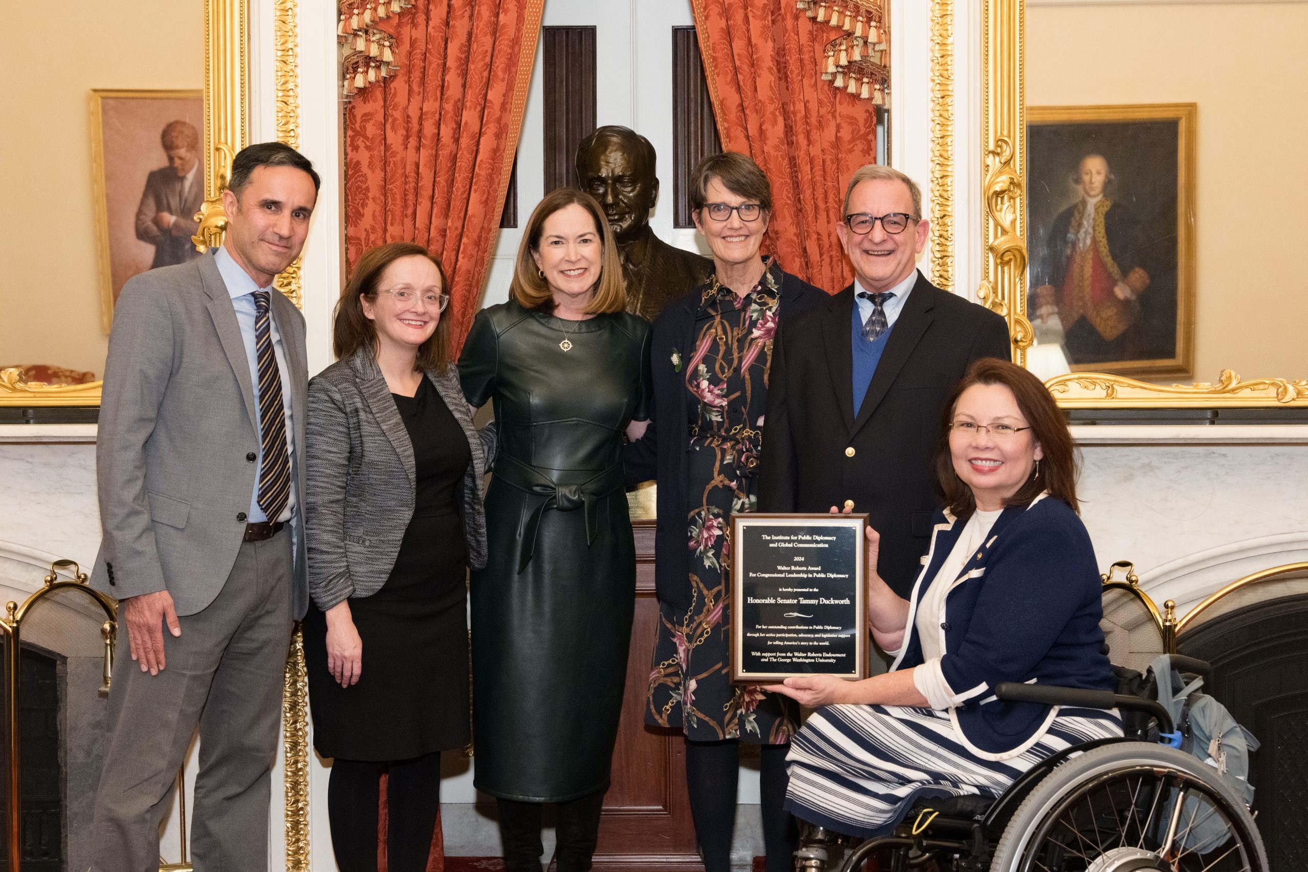 Senator Tammy Duckworth (D-IL) presented with the 2024 Walter Roberts Award
